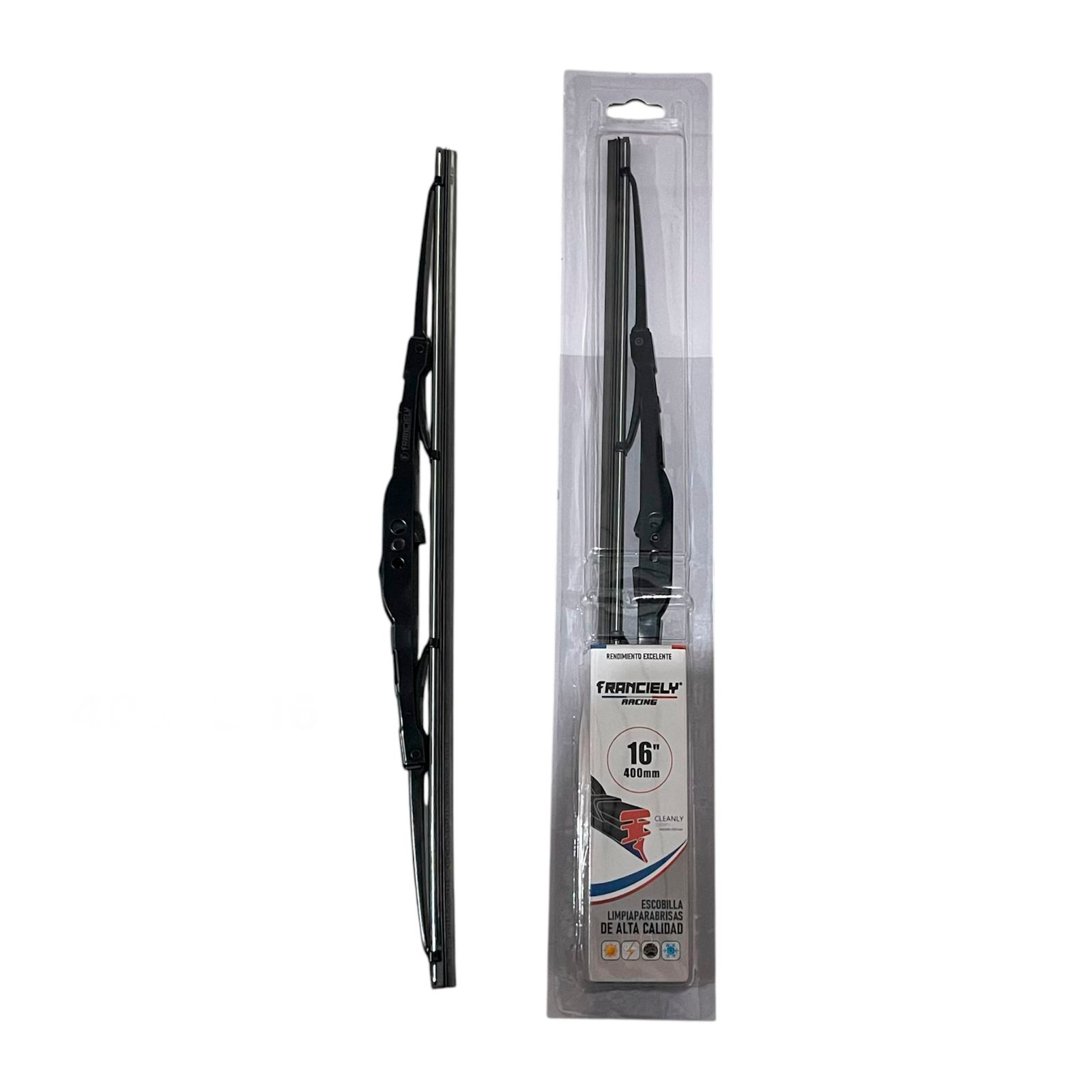 LIMPIA PARABRISA FRANCIELY METAL 408B2 16" PAR (X50)
